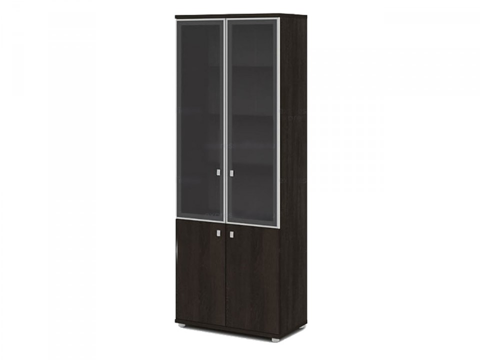 Мебель для офиса Vasanta V-614 Шкаф со стеклом в алюминиевом профиле