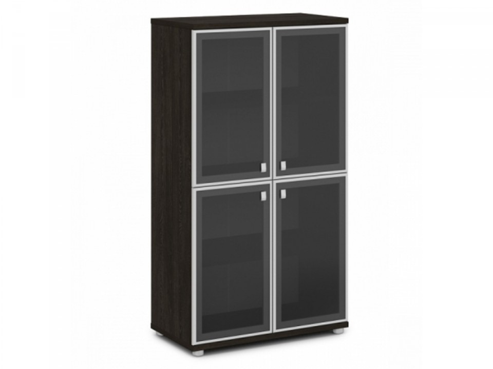 Мебель для офиса Vasanta V-669 Шкаф со стеклом в алюминиевом профиле
