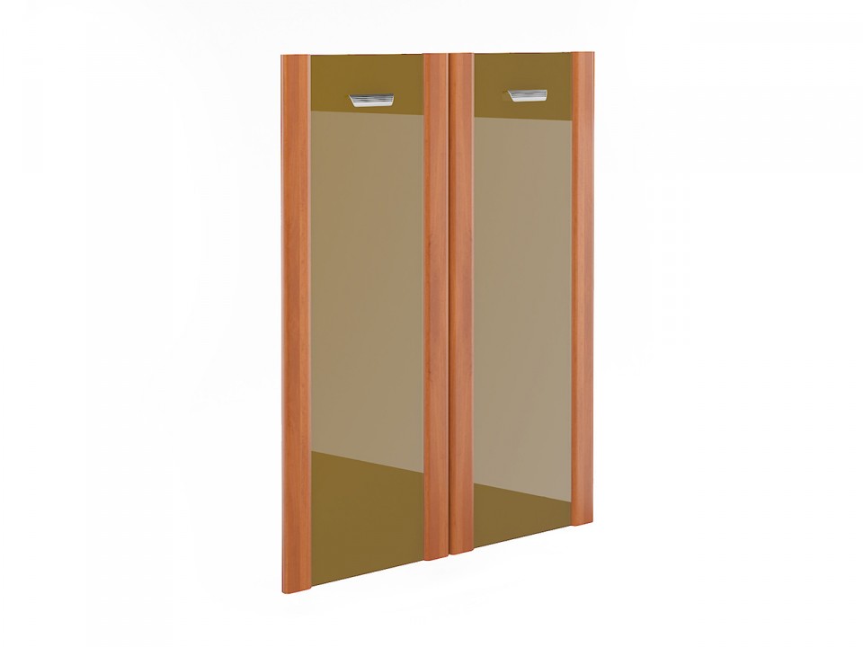 Кабинет руководителя Сенат СТ-8.4 Дверь стекло в рамке МДФ к широким стеллажам (2шт)